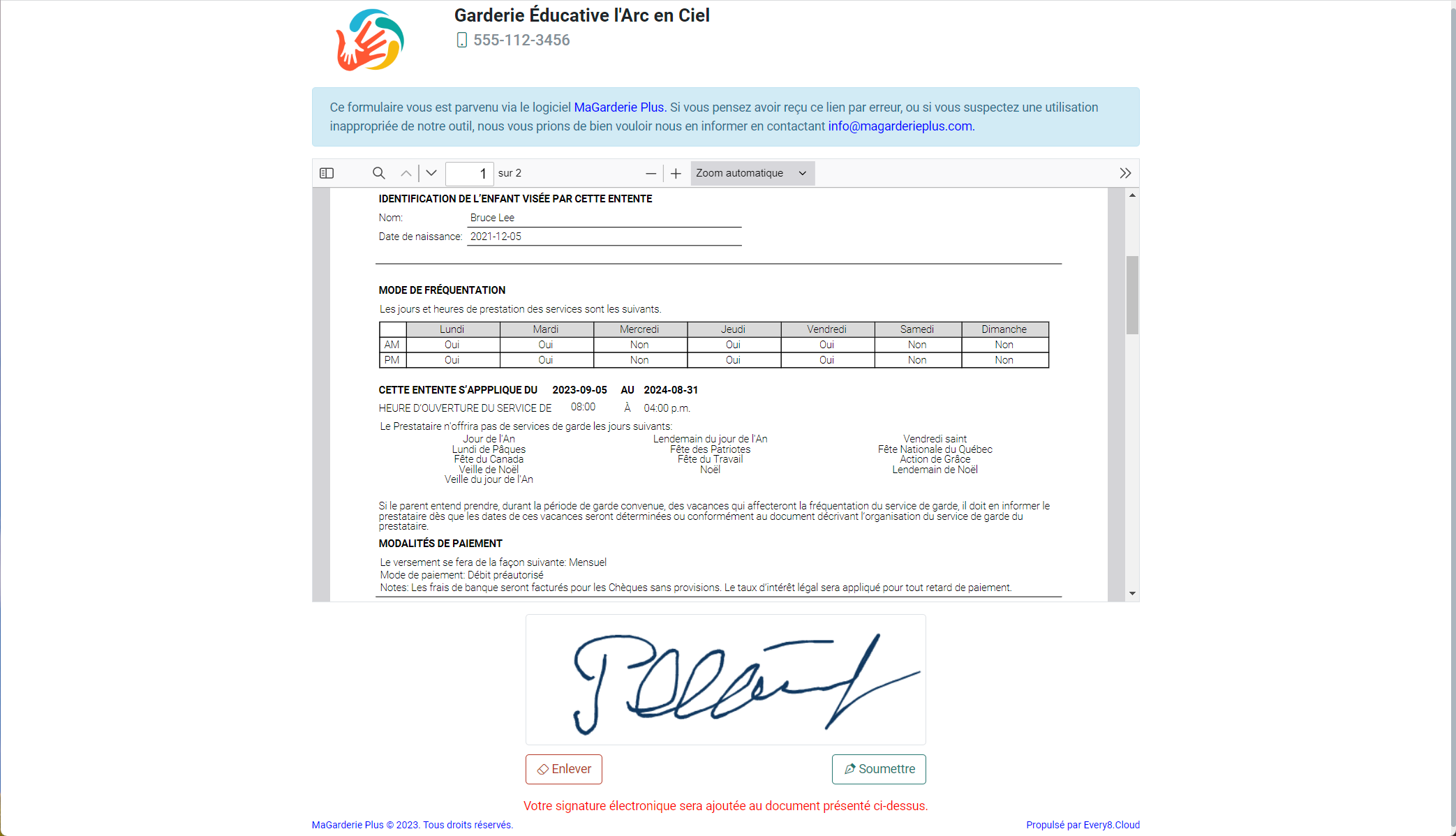 Signature Module Module de gestion des signatures électroniques