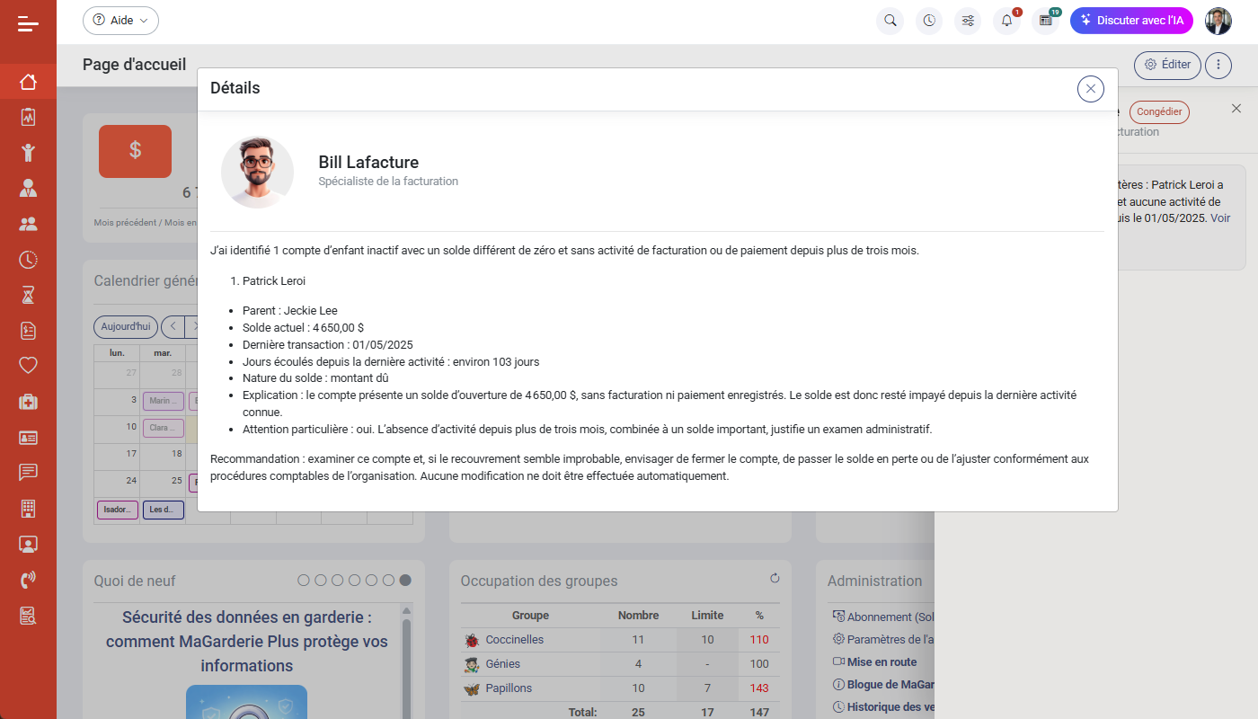 MaGarderie Plus employés virtuels