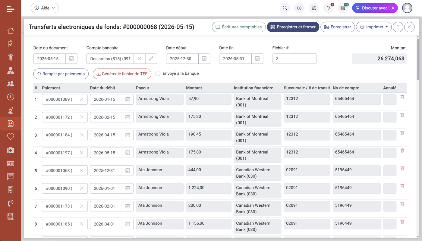 Simplifiez vos paiements avec le module de transfert électronique de fonds dans MaGarderie Plus