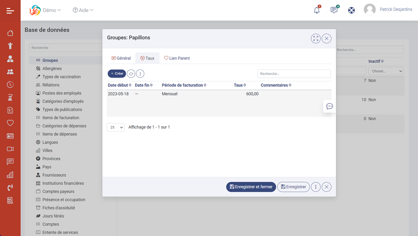 MaGarderie Plus Factures et paiements