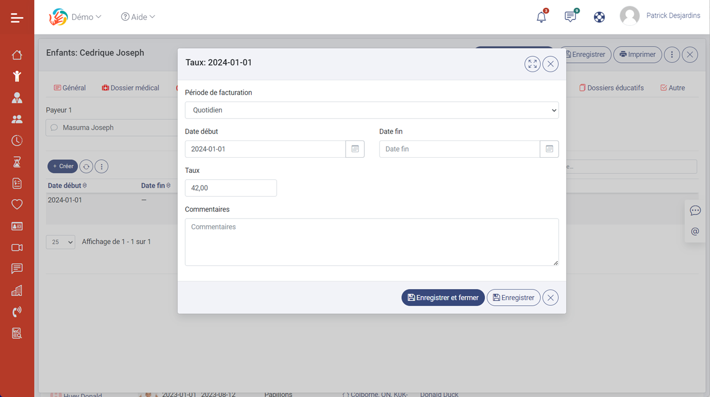 MaGarderie Plus Factures et paiements