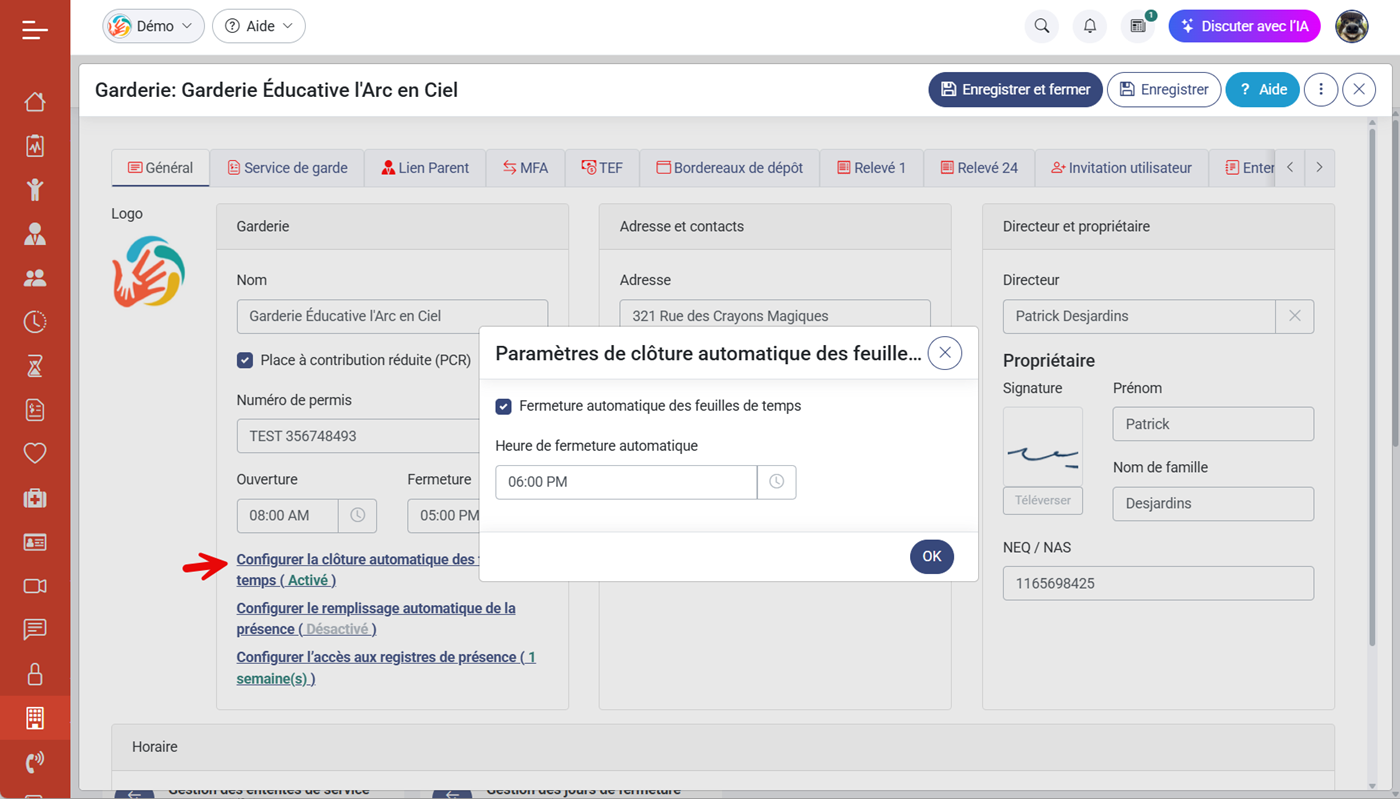Horodateur Apercu du module