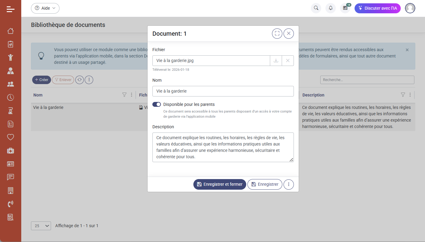 Bibliothque de documents
