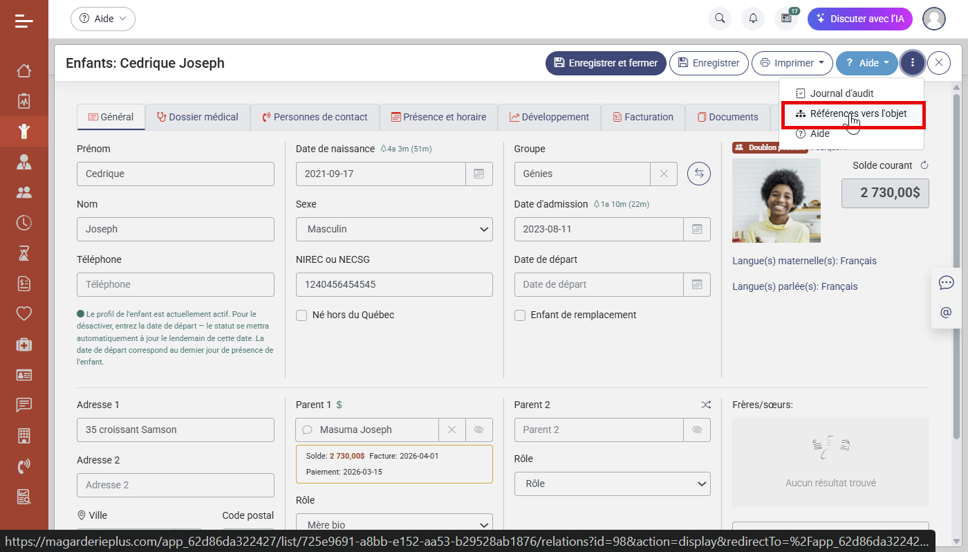 Comment traiter les doublons dans MaGarderie Plus