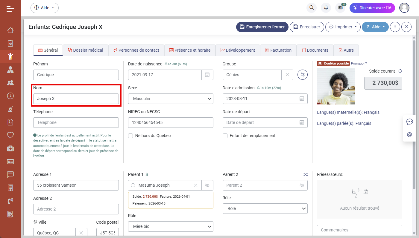 Comment traiter les doublons dans MaGarderie Plus