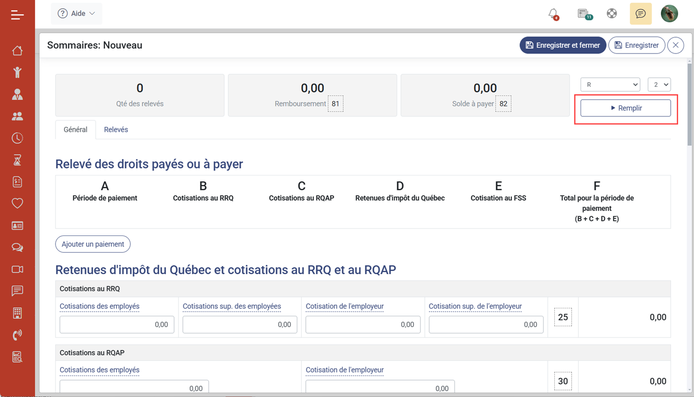 MaGarderie Plus Module de production des Relevs 1