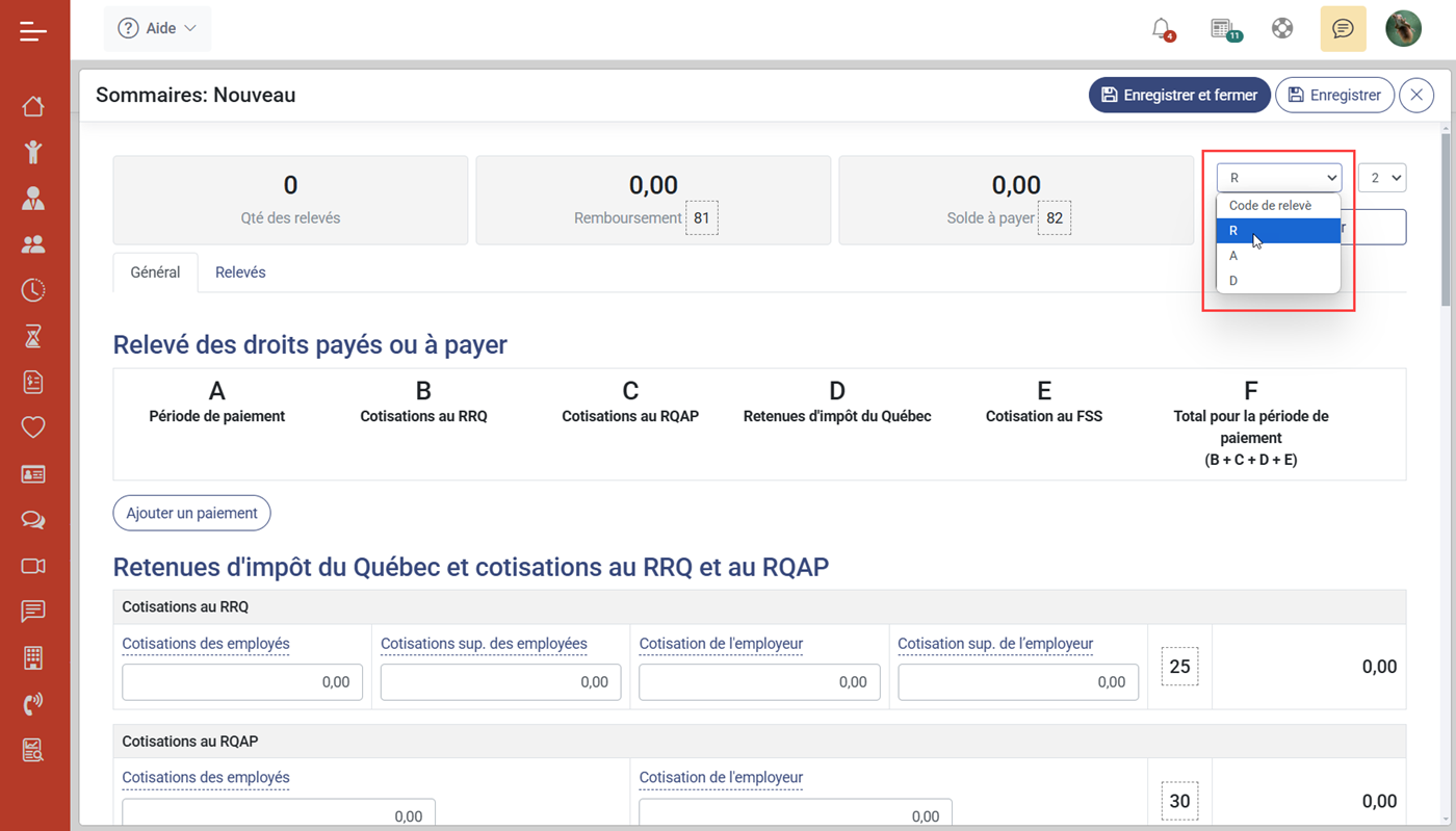MaGarderie Plus Module de production des Relevs 1