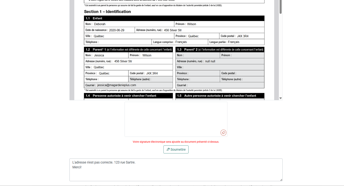 Fiche dinscription