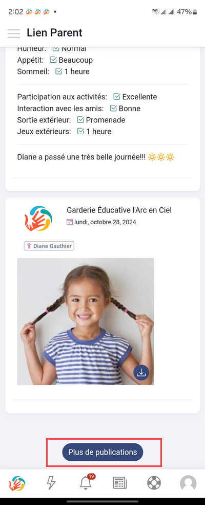 MaGarderie Plus Module Lien Parent