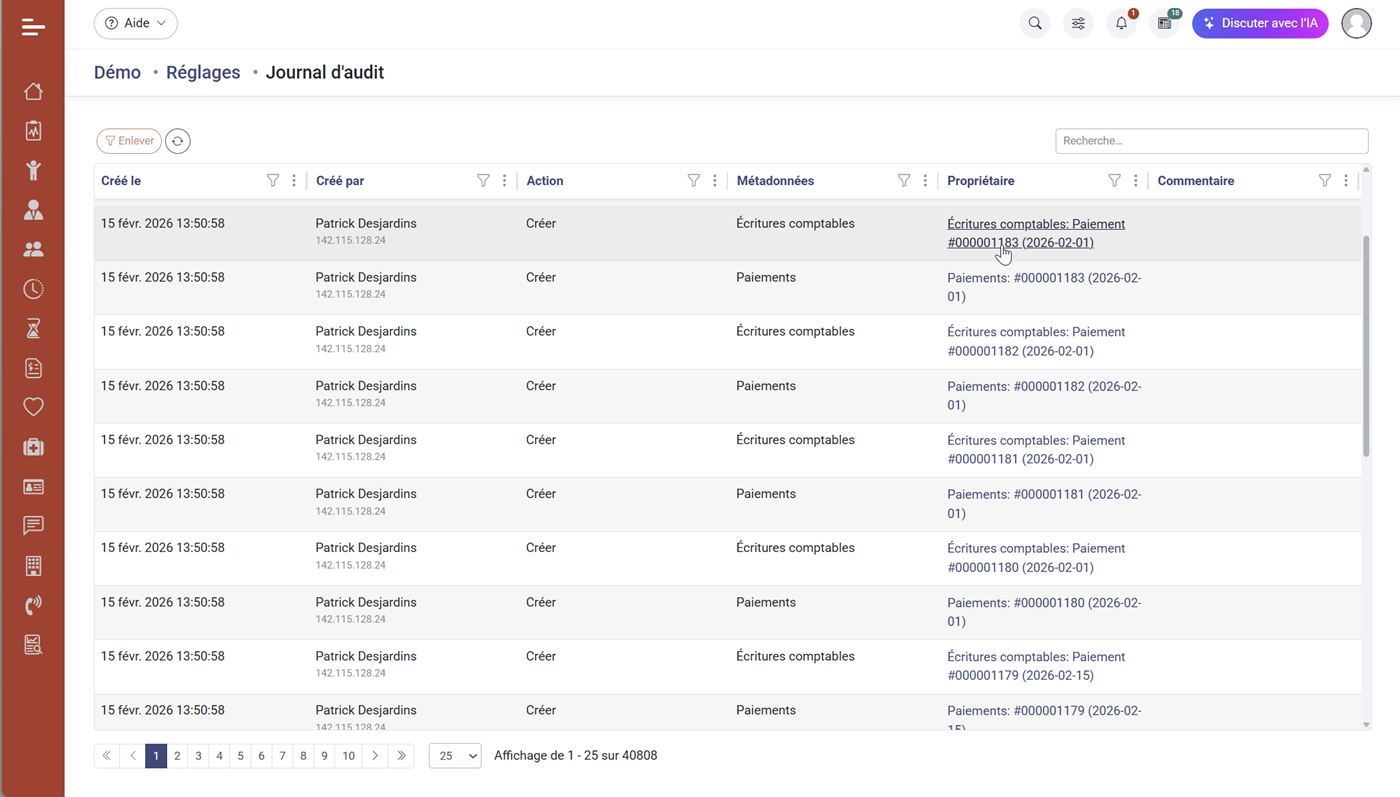 MaGarderie Plus Reglages du systme