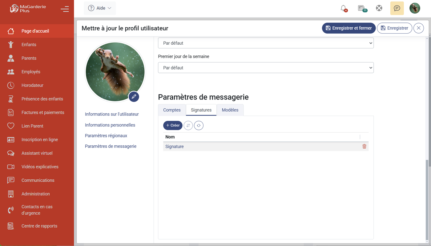 MaGarderie Plus Votre compte de messagerie
